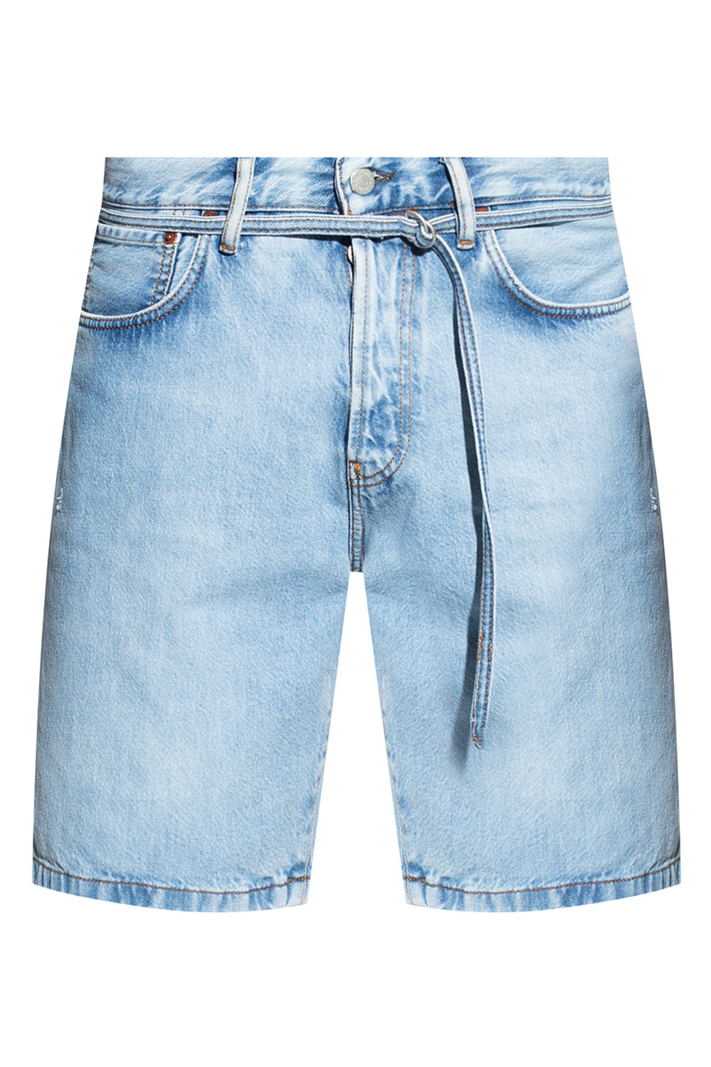 【U LAN】Et Out Pocket Denim Shorts Vintage Men's 38 Shorts GodBody - Platinum GB Wide Leg